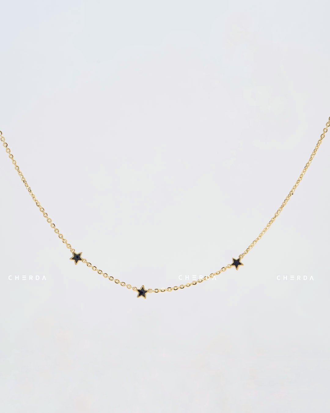Triple Petite Star Necklace