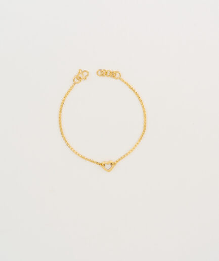 Golden Pure Heart Bracelet